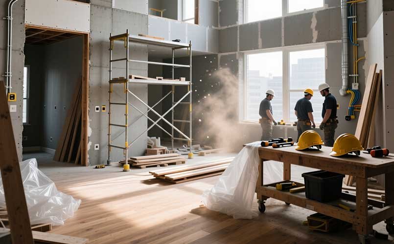 Recibir apartamento en obra negra, gris o blanca